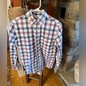 Men’s small long sleeved button down shirt.